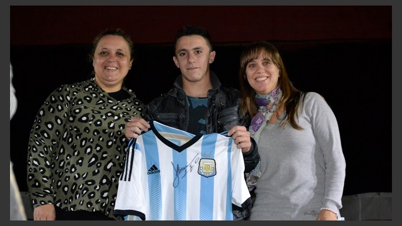 Guillermo, el ganador de la camiseta autografiada por Messi.