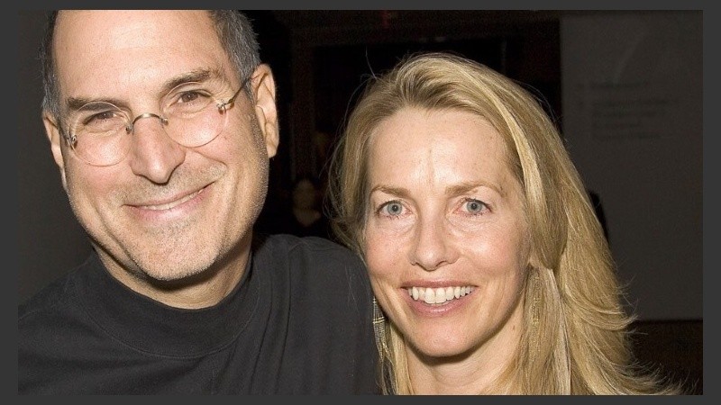 Steve Jobs junto a Laurene Powell.