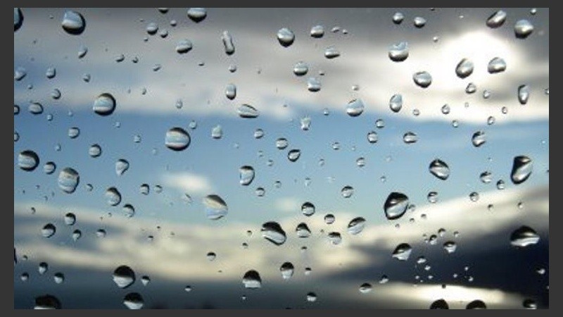 Gotas de lluvia en la mañana de lunes. 