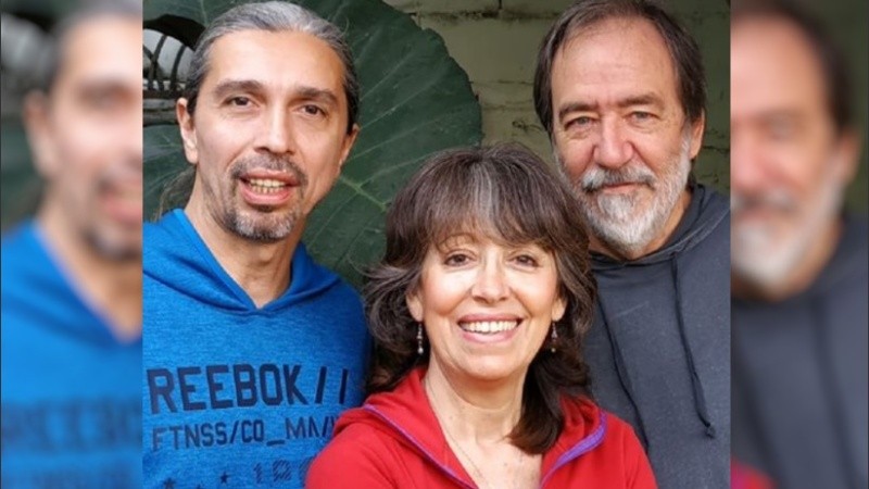 Marcelo Stenta, Myriam Cubelos y Juancho Perone.
