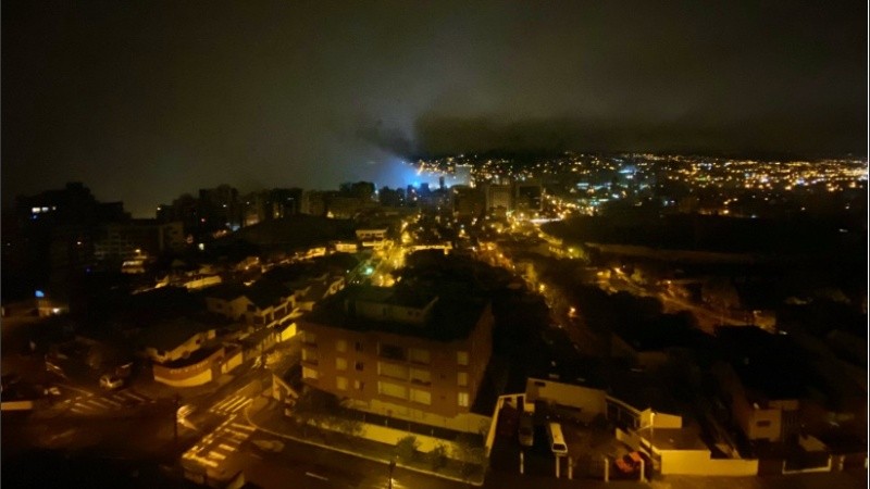 Una imagen de Quito después del sismo.