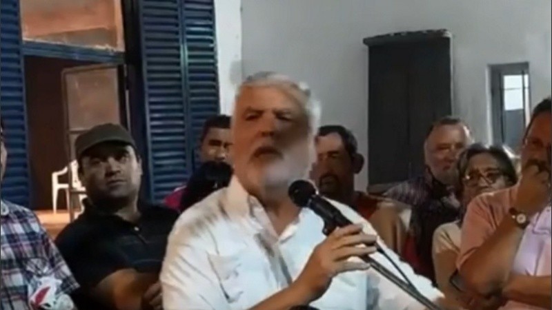 Julio De Vido, durante su participación en la peña kirchnerista Populismo K.