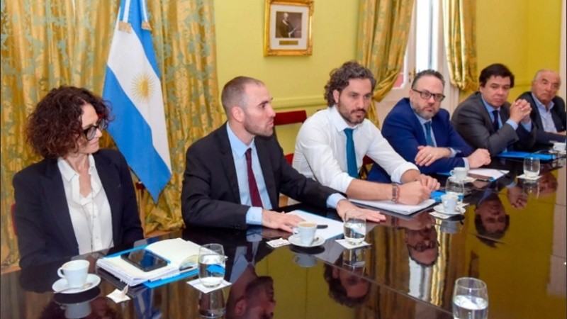 La reunión del gabinete económico se realizó este sábado en Olivos.