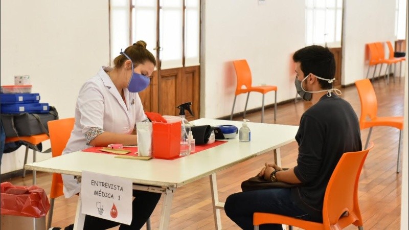 Una nueva campaña de donación de sangre en Rosario. 