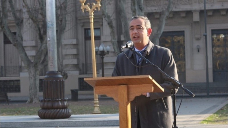 Javkin habló en el acto por el aniversario de la muerte de San Martín.