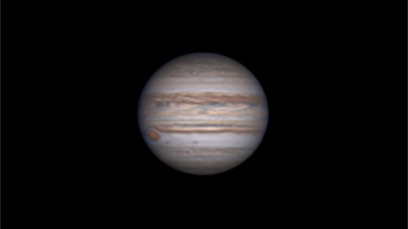 Júpiter, cerca de su oposición. Matías Martini capturó al planeta el 2 de agosto de 2020 desde Córdoba.