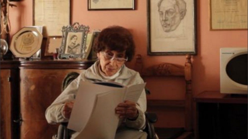 La novelista, cuentista, poetisa, traductora, ensayista y amiga de Eva Perón Aurora Venturini.