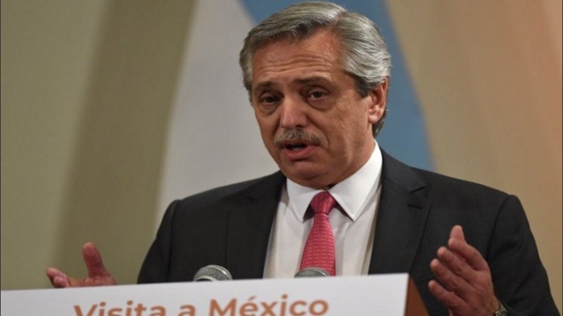 El presidente Alberto Fernández visita México.