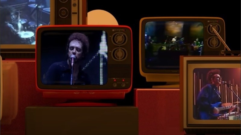 Captura del video animado de Soda Stereo