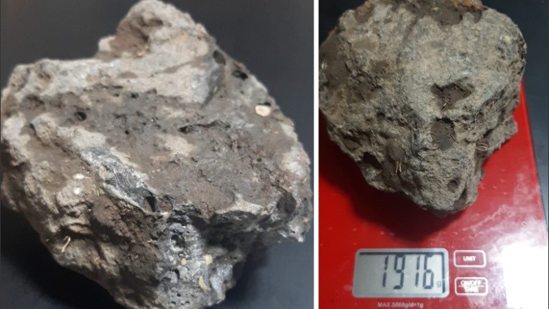 La roca posee varias características de un meteorito.