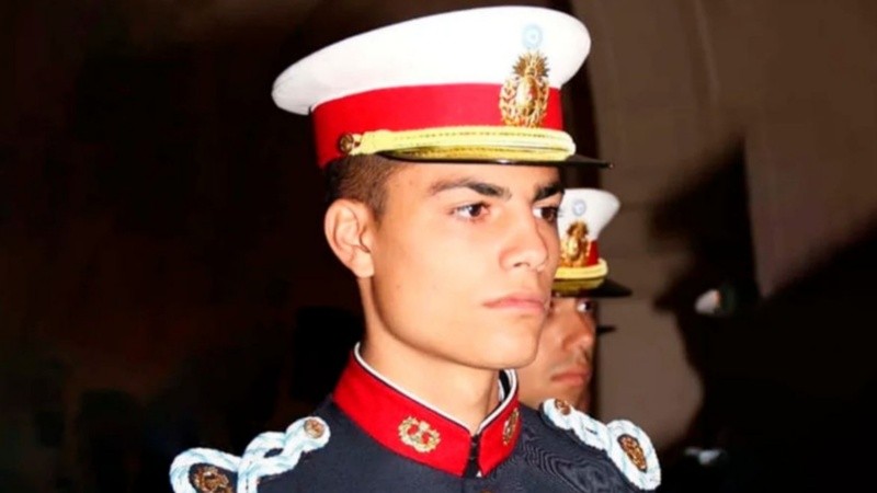 Matías Chirino, subteniente del Ejército de 22 años que falleció en un ritual de iniciación.