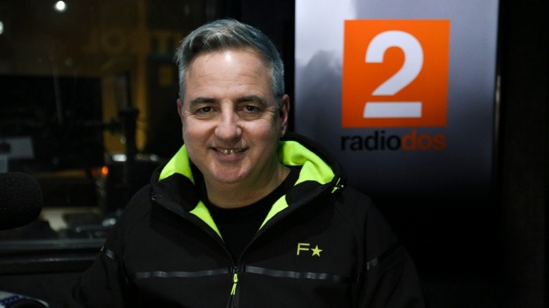 Luis Ricossa en pleno Zapping Sport Radio, por Radio 2