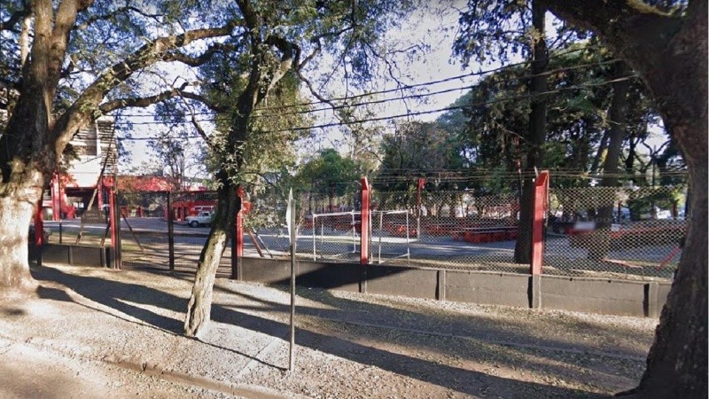 La zona del playón de estacionamiento del Coloso vista desde afuera.