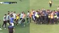 Videos: otra batalla campal en el ascenso terminó con árbitros golpeados y jugadores detenidos