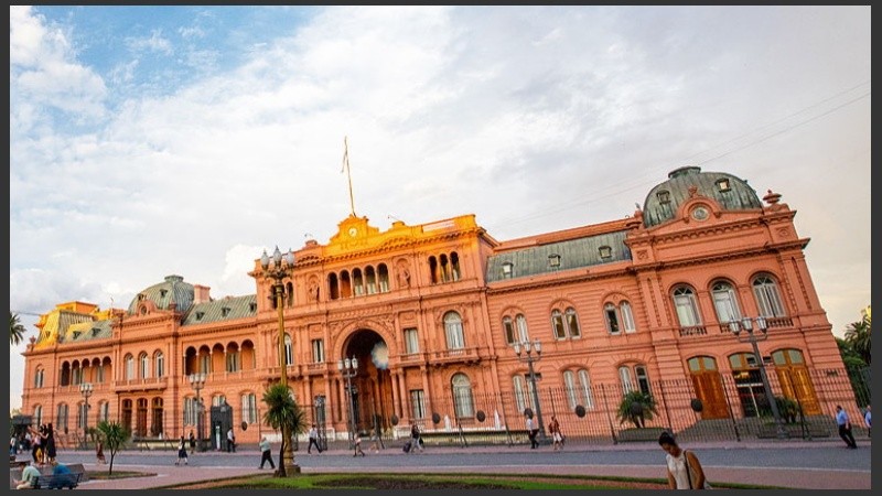 La Casa Rosada, sede del gobierno nacional.