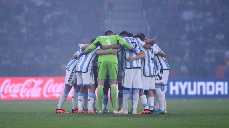 Los jugadores argentinosy un ritual especial antes de comenzar el Mundial