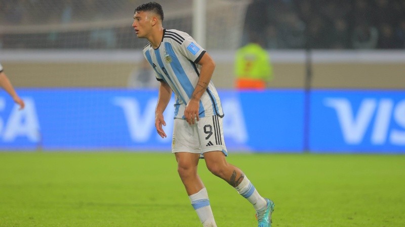 Alejo Véliz anotó el primer tanto argentino en el Mundial