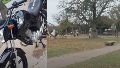 Lo balearon para robarle la moto en plena tarde: nenes que jugaban en una plaza fueron testigos y corrieron a la comisaría