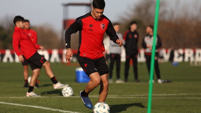 Rodrigo Fernández Cedrés y su esfuerzo por estar a tono el próximo partido.