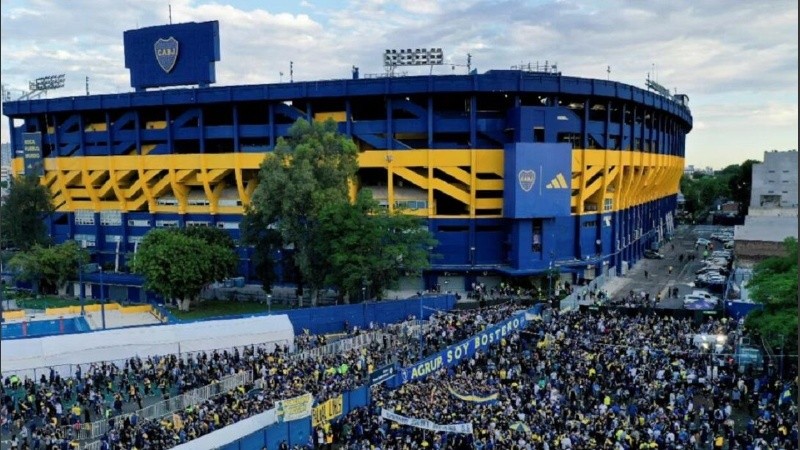 La Bombonera, la cancha de Boca Juniors en la Ciudad de Buenos Aires.