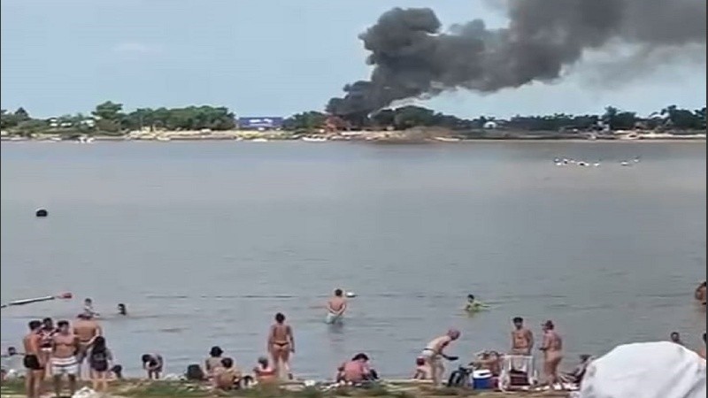 Imágenes desde La Florida, donde mucha gente pasaba la tarde.