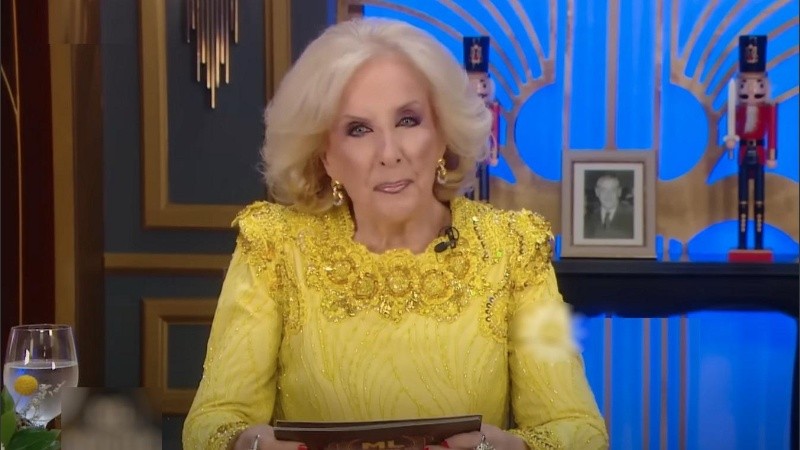 La conductora Mirtha Legrand.