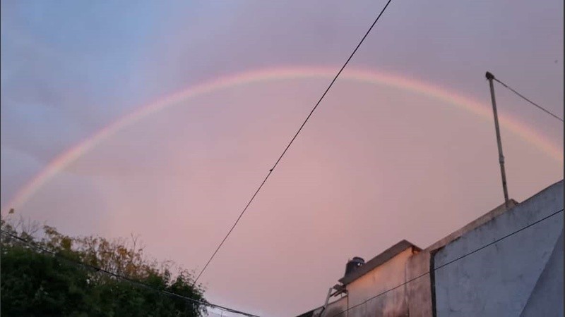 El arco iris registrado por un oyente de Radio 2.