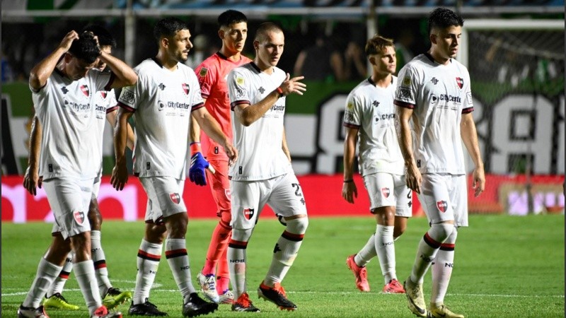 La imagen de Newell's al final del partido.